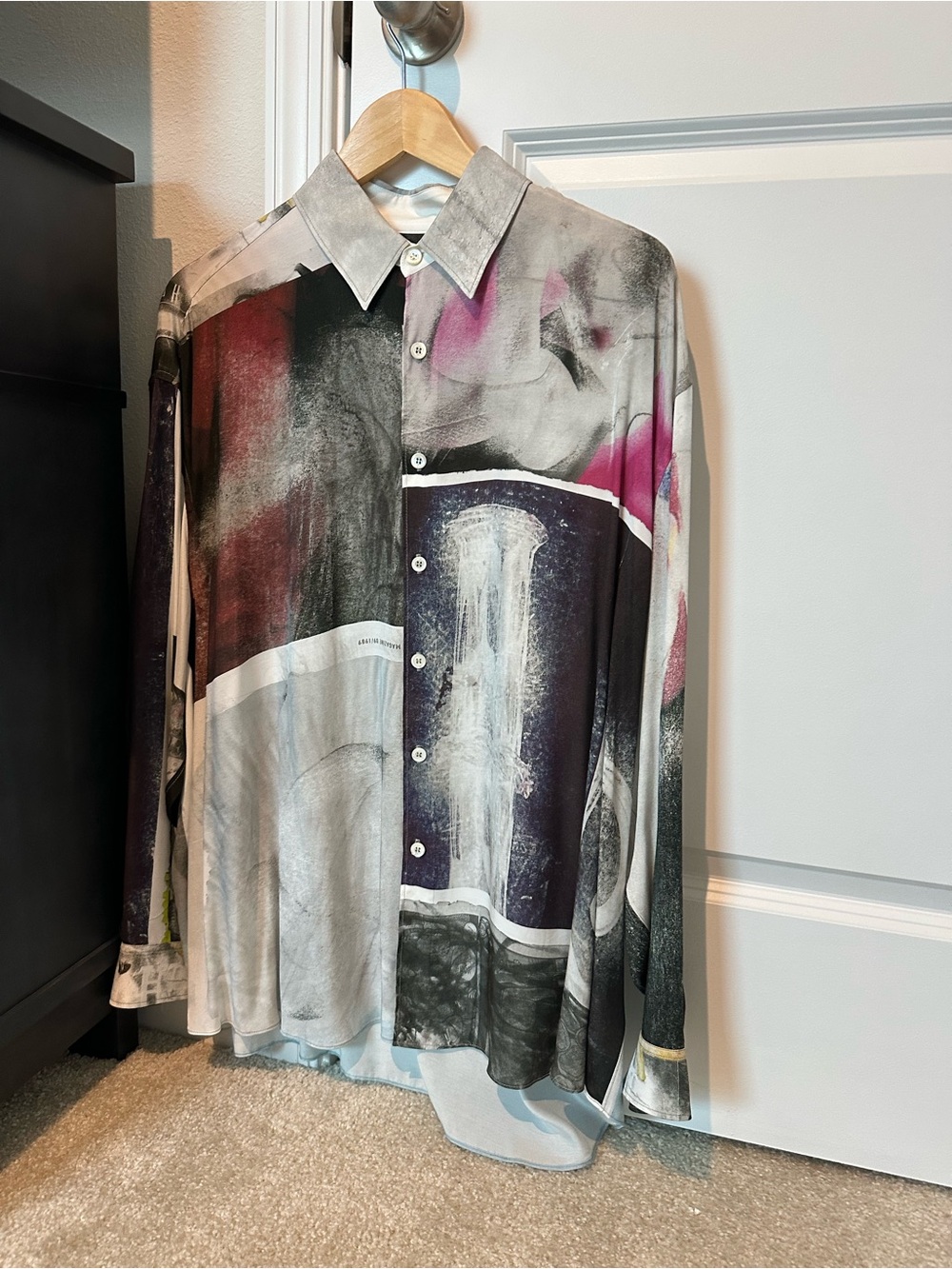 Eytys unisex viscose Abstract Print Long-Sleeve Button-Up Shirt - Multicolor
